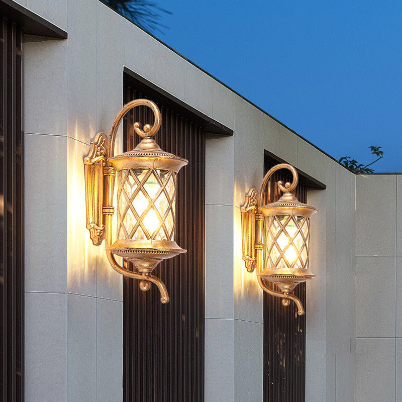 Aluminum Cylindrical 1-Light Waterproof Wall Sconce Lamp