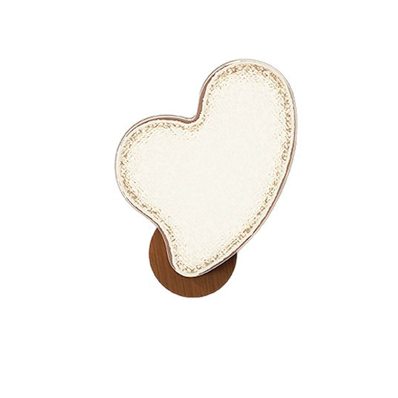 Nordic Hardware Acrylic Heart-Shaped LED Wall Sconce Lamp