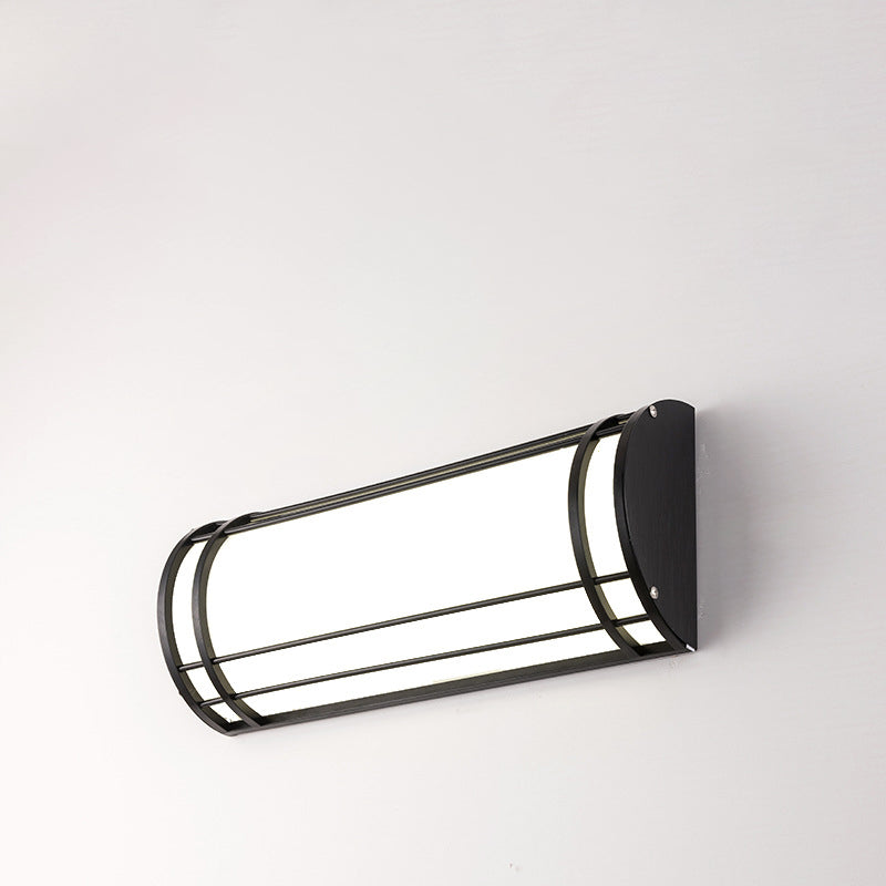 Acrylic Iron Half-Round Rectangular LED Wall Sconce Lamp