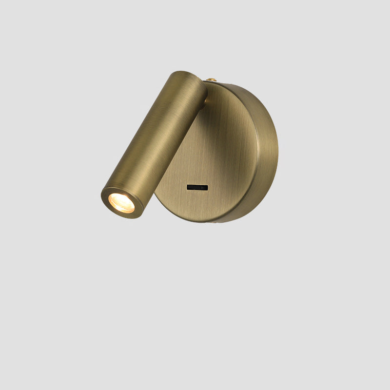 Scandinavian Aluminum Round Cylinder LED Wall Sconce Lamp