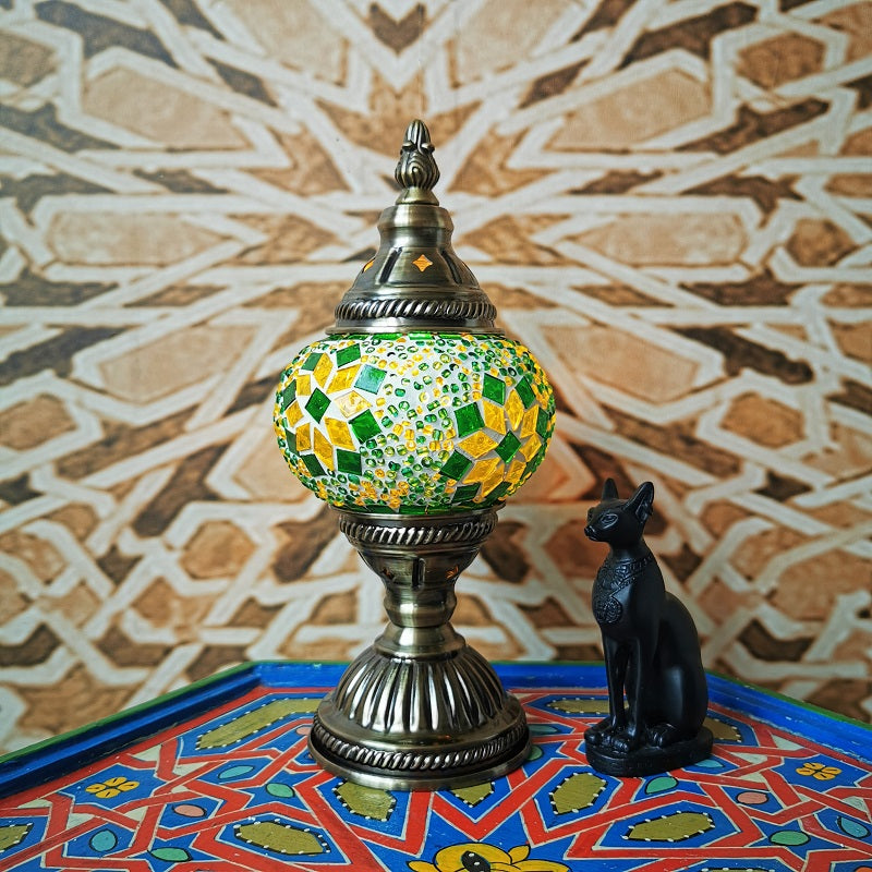 Traditional Tiffany Iron Table Lamp