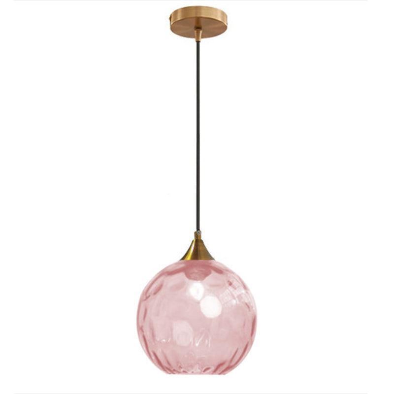 Modern Glass Iron Pendant Light