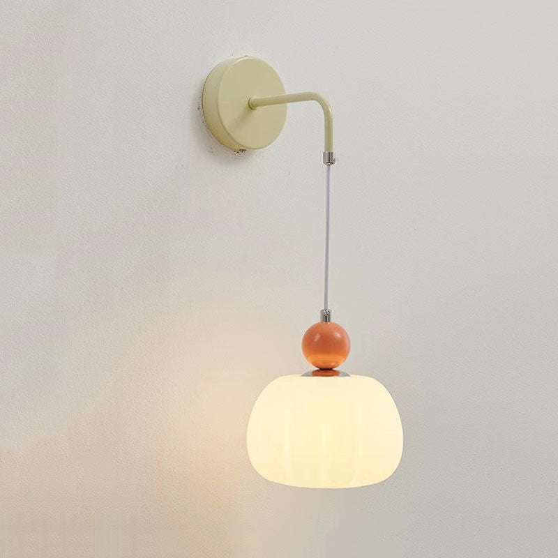 Nordic Pumpkin Round Iron Wall Sconce