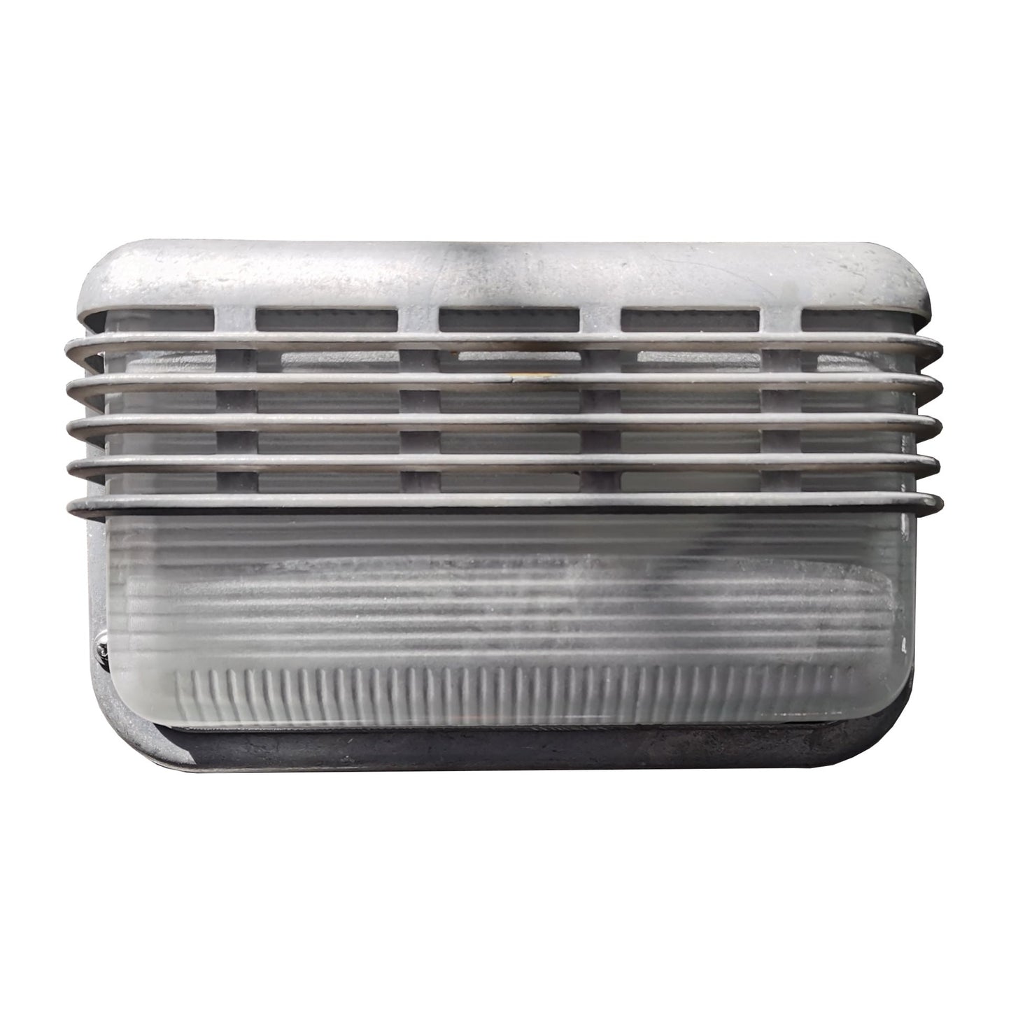 Rectangular Aluminum Glass 1-Light Wall Sconce Lamp