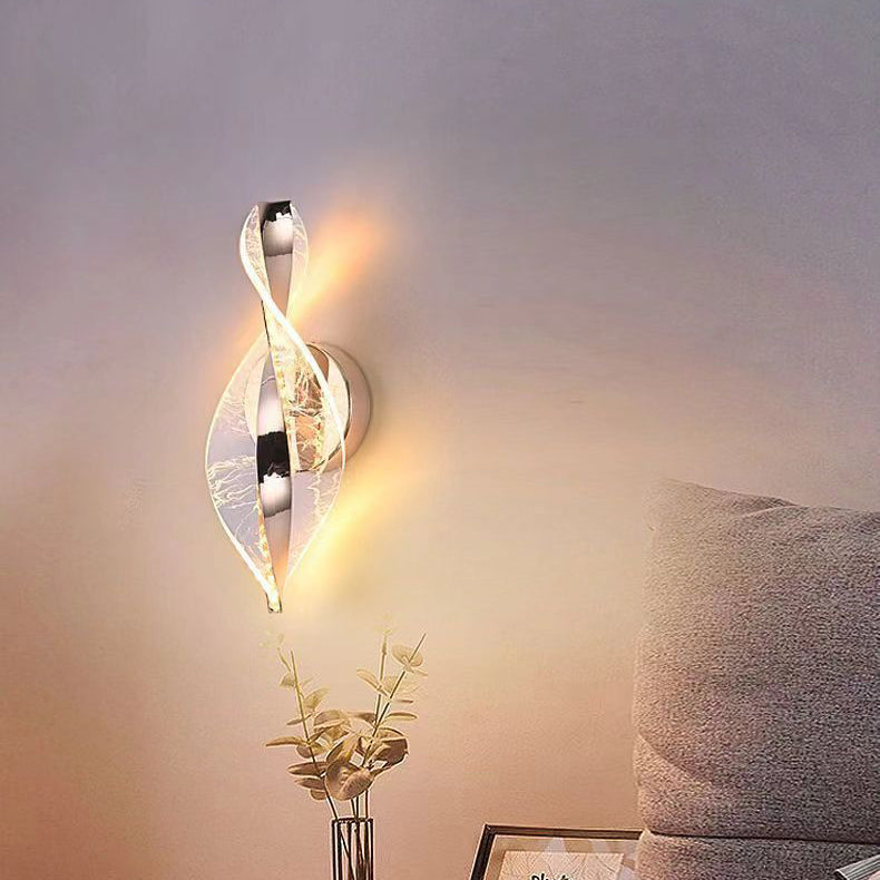 Nexus Dot Pattern Aluminum Acrylic LED Wall Sconce Lamp