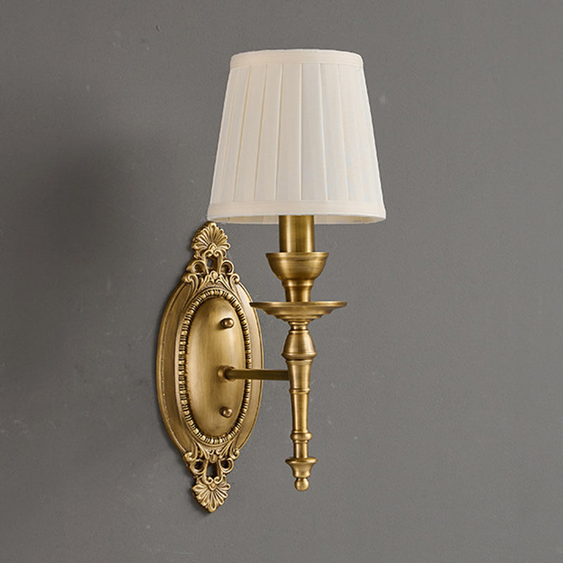 European Drum Fabric Wall Sconce