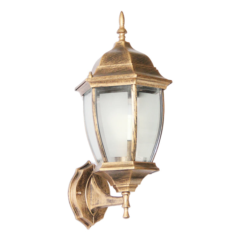 Waterproof Frosted Clear Glass 1-Light Wall Sconce Lamp