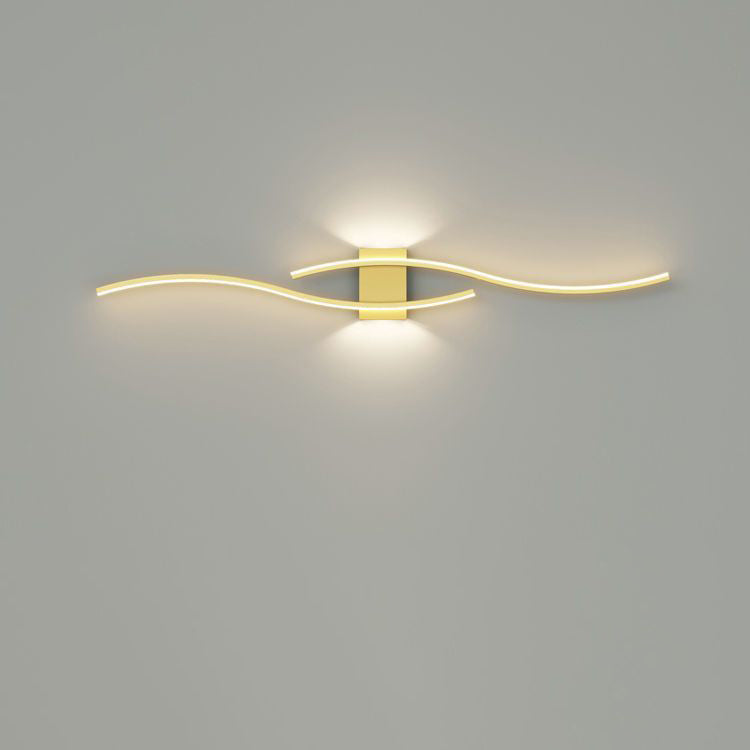 Geometric Long Strip Iron Acrylic LED Wall Sconce Lamp