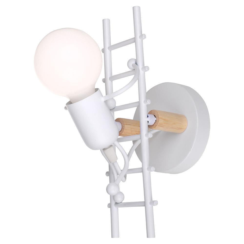 Creative Humanoid Ladder Iron 1-Light Wall Sconce Lamp