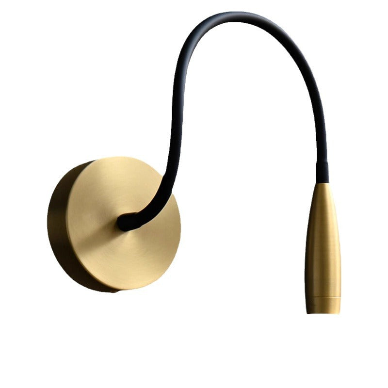 Iron Aluminum Flexible Gooseneck LED Wall Sconce Lamp