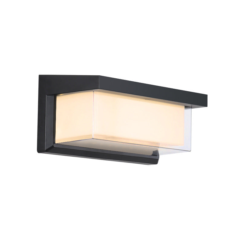 Rectangular Waterproof Aluminum LED Wall Sconce Lamp