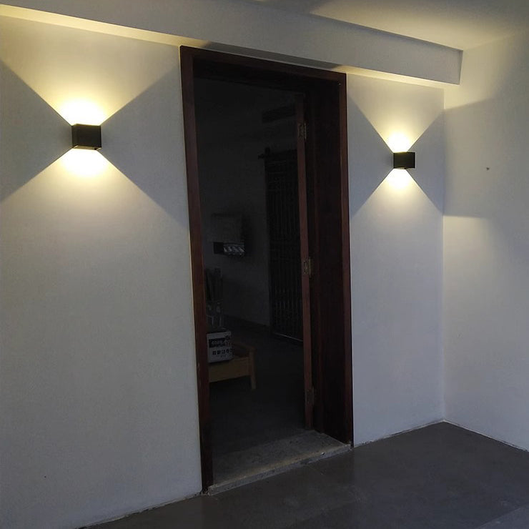 Waterproof Square Rectangular Aluminum LED Wall Sconce Lamp