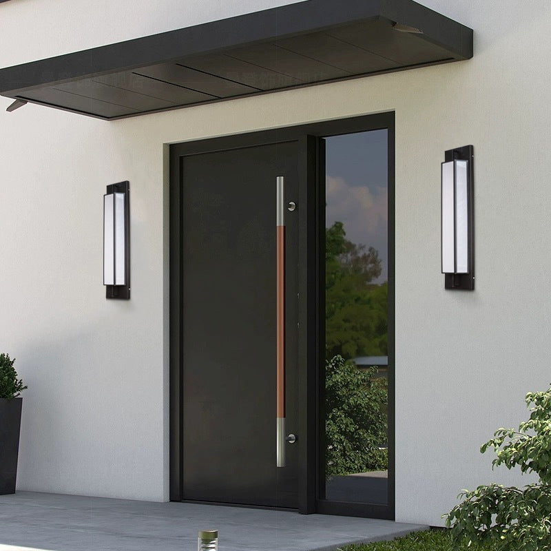 Waterproof Steel Faux Dolomite LED Outdoor Wall Sconce Lamp