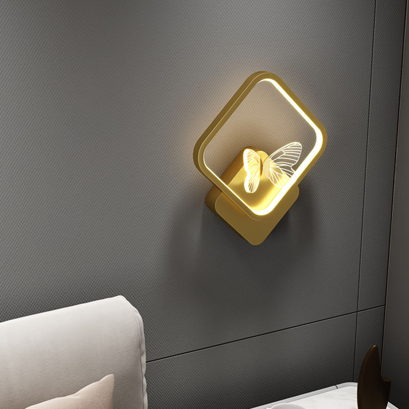 Scandinavian Iron Silicone Strip LED Wall Sconce Lamp