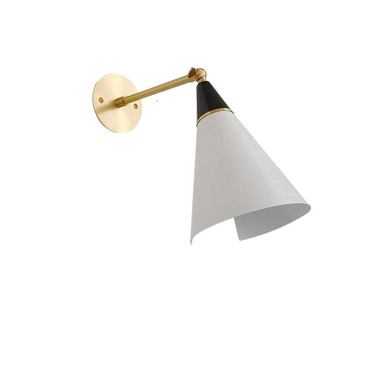 Scandinavian Tapered Shade 1-Light Wall Sconce Lamp