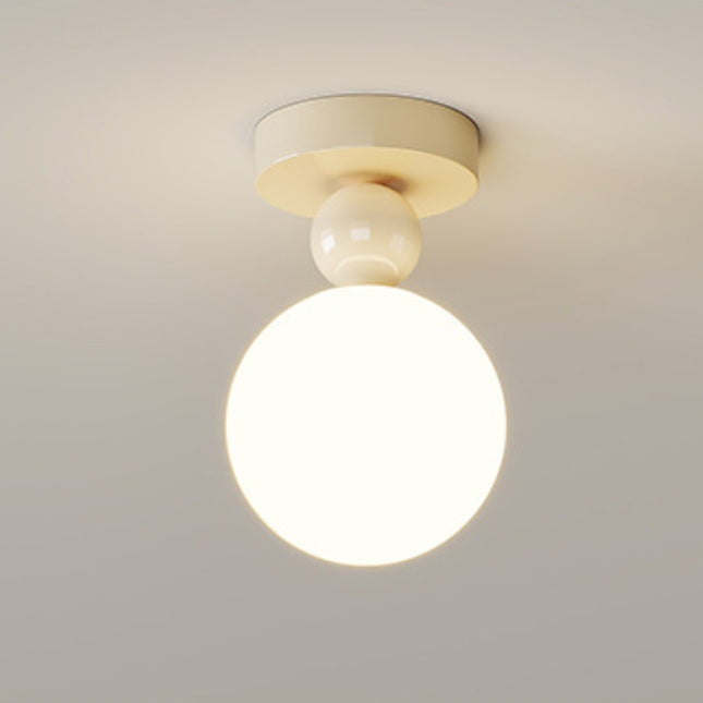 Contemporary Resin Moon Ceiling Light