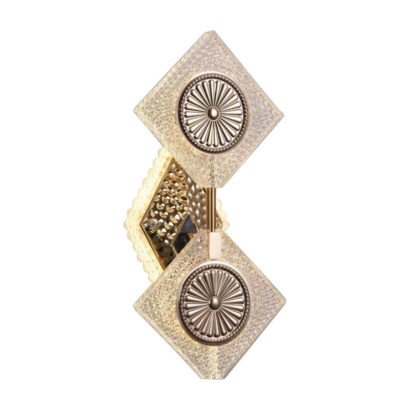 Luxury Crystal Diamond Shape Acrylic LED Wall Sconce Lamp