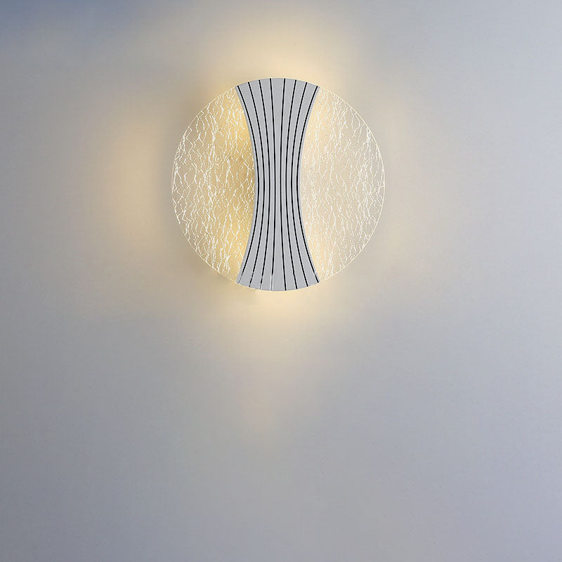 Water Geometric Square Acrylic Shade LED Wall Sconce Lamp