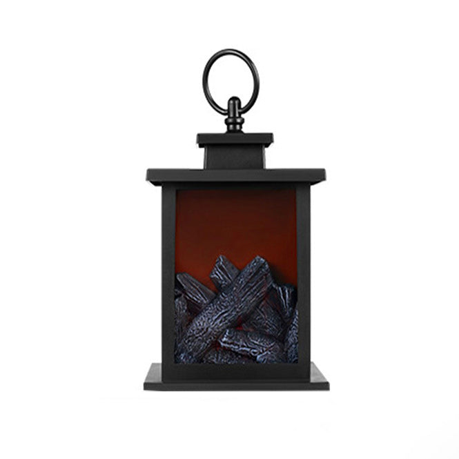 Creative Simulated Flame Fireplace Table Lamp