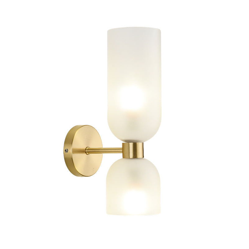 Chinese Up And Down Illuminated 2-Light Wall Sconce Lamp