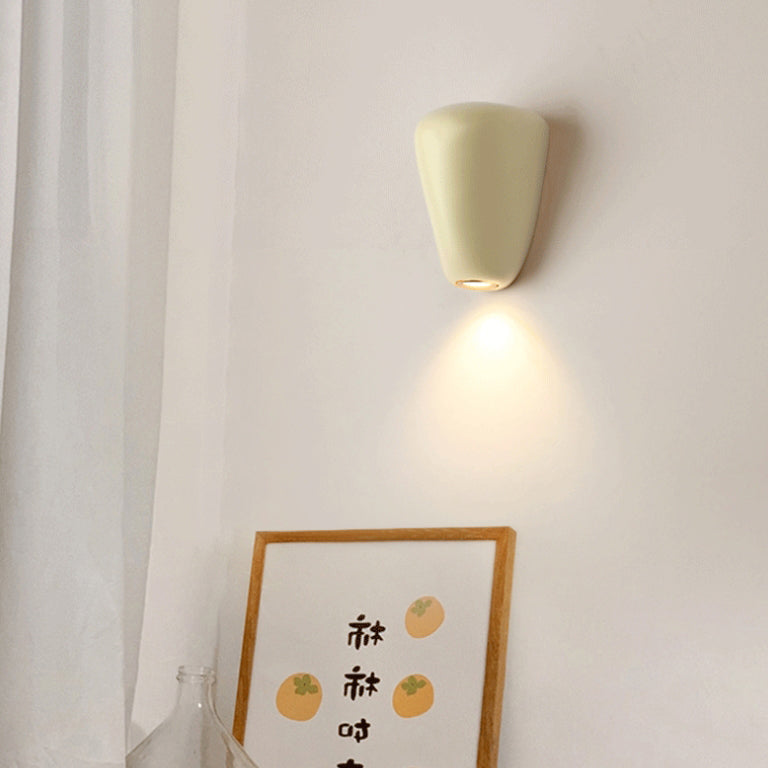Scandinavian Oval Iron Resin LED Wall Sconce Lamp