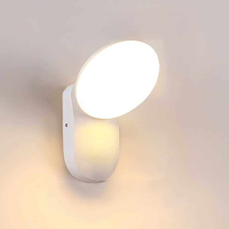 Round Square Aluminum Acrylic LED Wall Sconce Lamp