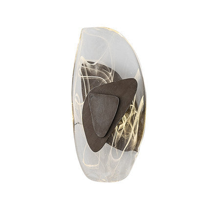 Creative Oval Iron Crystal LED Wall Sconce Lamp