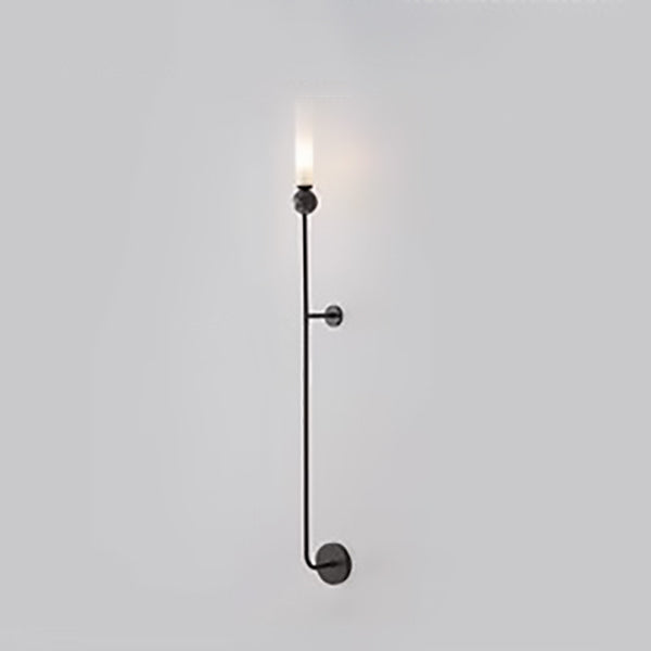 Nordic Cylinder Copper Marble 1-Light Wall Sconce Lamp