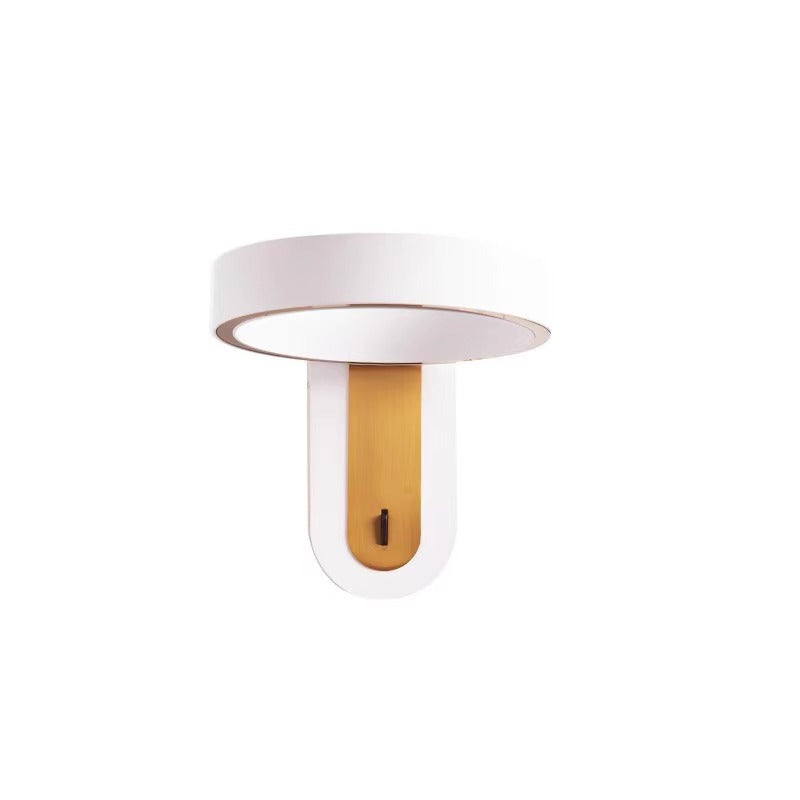 Modern Simplicity Round Iron Aluminum LED Wall Sconce Lamp