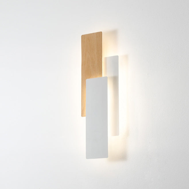Minimalist Multilayer Rectangular Iron LED Wall Sconce Lamp