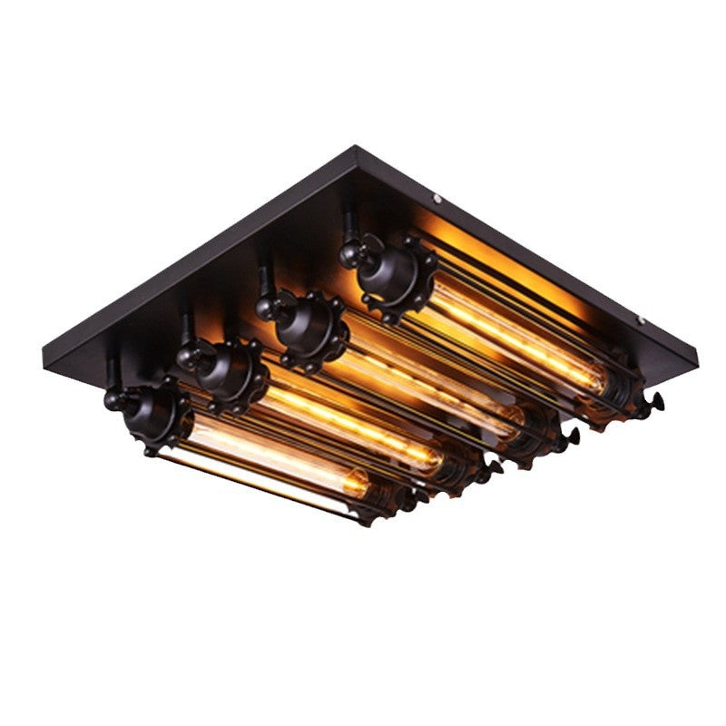 Contemporary Industrial Iron Ceiling Light