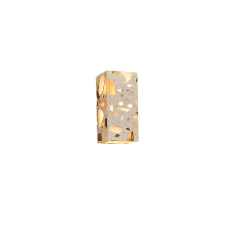 Scandinavian Square Translucent Stone LED Wall Sconce Lamp