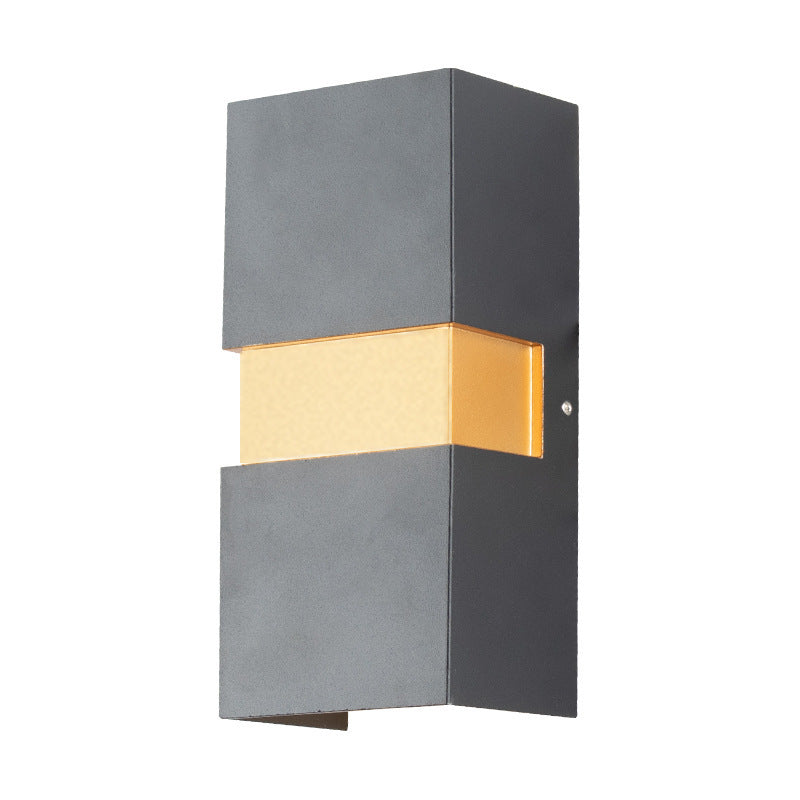 Waterproof Cuboid Aluminum Outdoor LED Wall Sconce Lamp