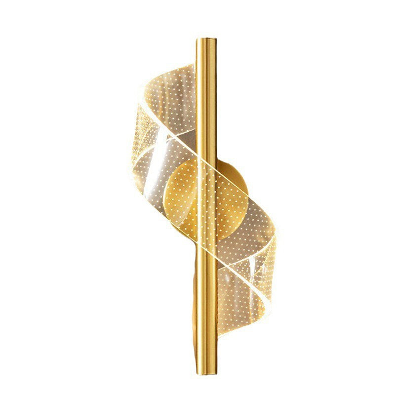 Scandinavian Iron Acrylic Linear LED Wall Sconce Lamp