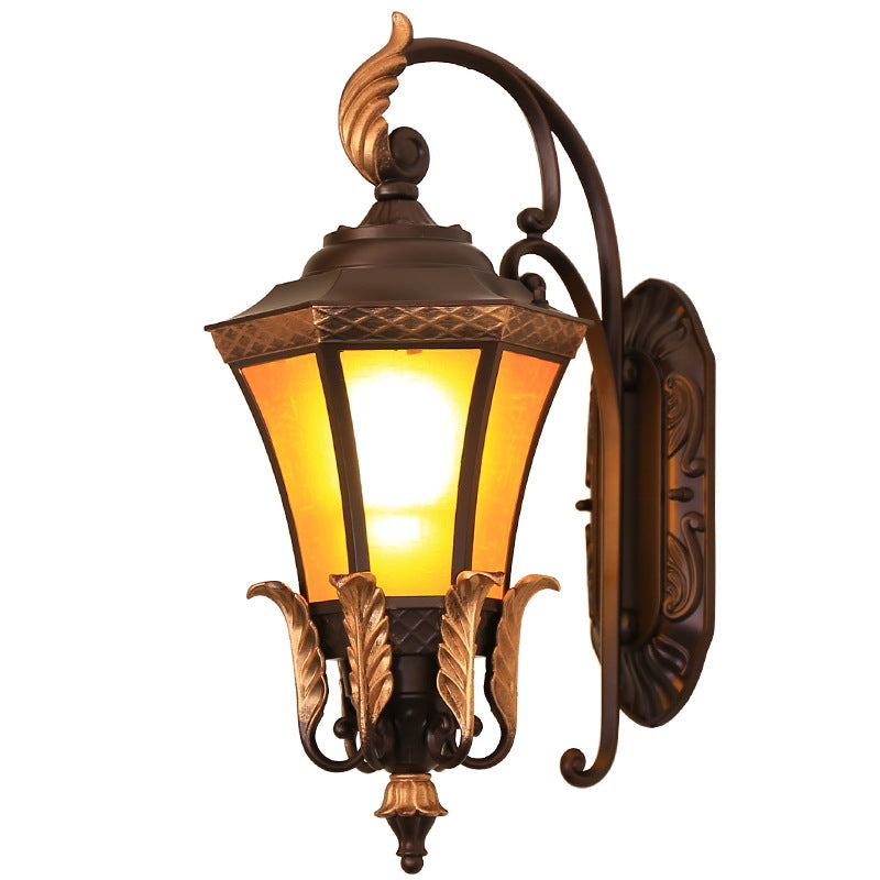 Scandinavian Curve Glass Aluminum 1-Light Wall Sconce Lamp