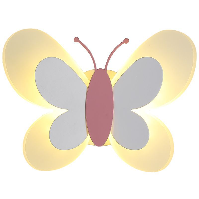 Art Deco Butterfly Shape Acrylic Iron LED Wall Sconce Lamp