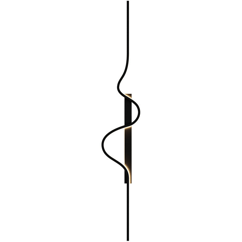 Long Rectangle Silicone Aluminum Iron LED Wall Sconce Lamp
