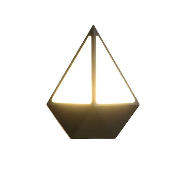 Triangle Round Acrylic Aluminum LED Wall Sconce Lamp