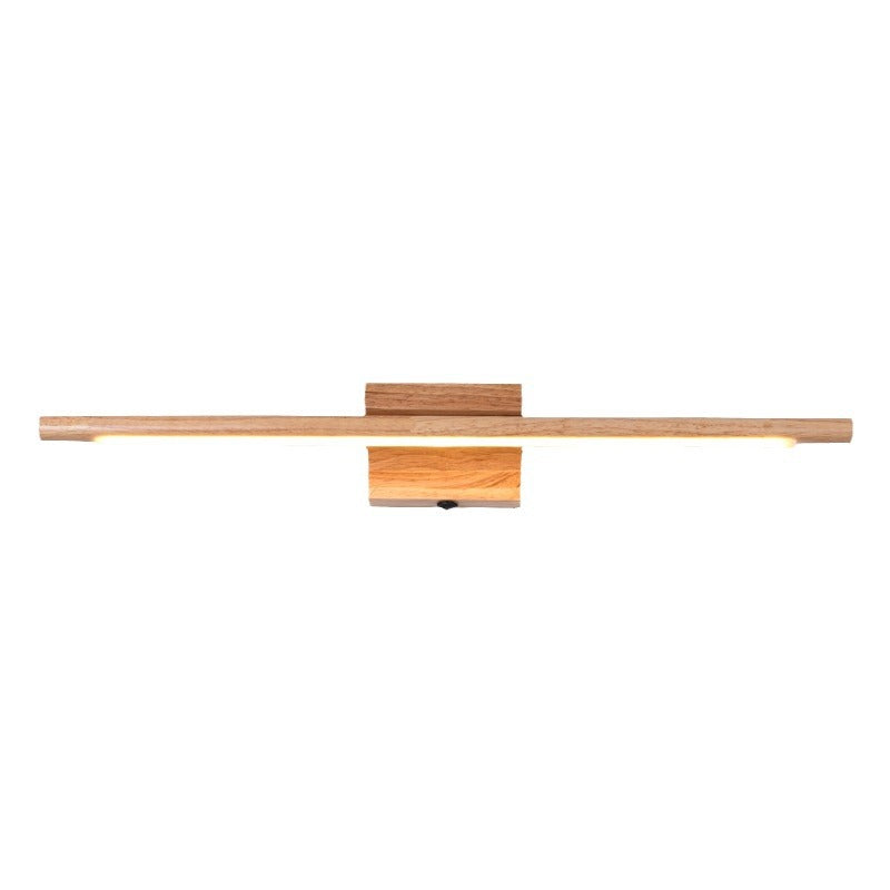 One Piece Square Acrylic Rubberwood LED Wall Sconce Lamp