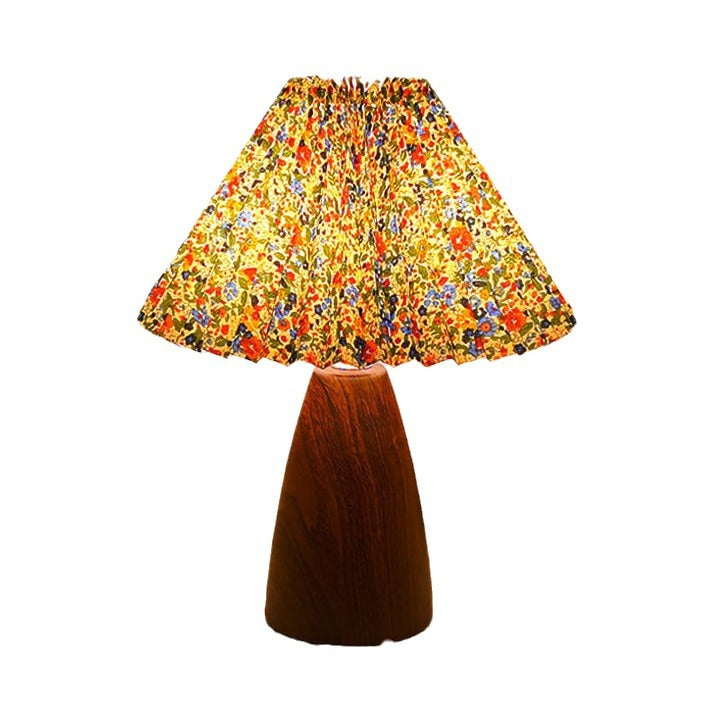 Traditional Fabric Wood Table Lamp