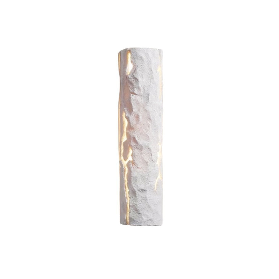 Scandinavian Tree Stump Rock-Like 1-Light Wall Sconce Lamp