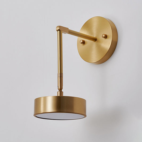 Mid-century Acrylic Round Rotatable LED Wall Sconce Lamp