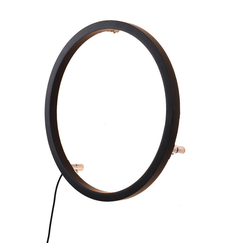 Round Aluminum Silica USB Plug LED Wall Sconce Lamp