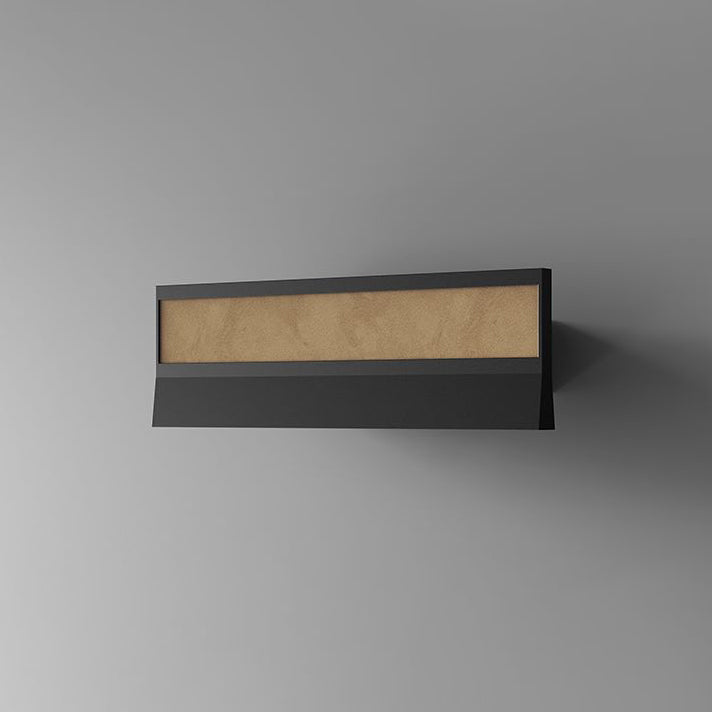 Leather Silica Rectangular Rotatable LED Wall Sconce Lamp