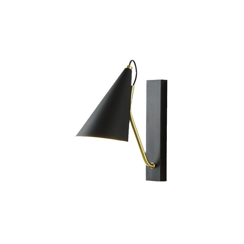 Contemporary Nordic Iron Conic 1-Light Wall Sconce Lamp