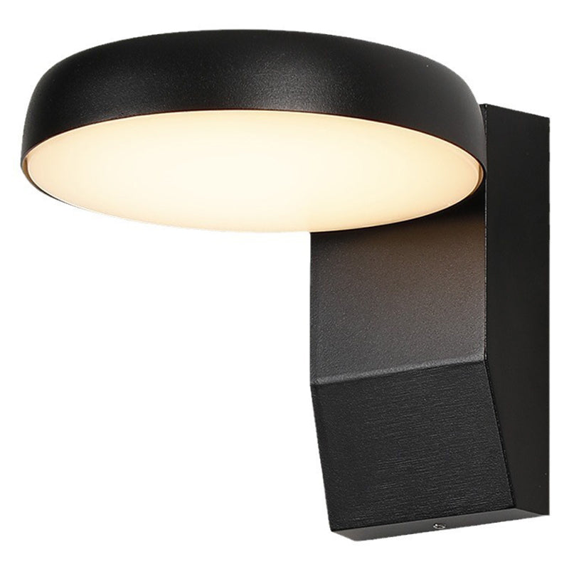 Waterproof Aluminum PC Square Round LED Wall Sconce Lamp