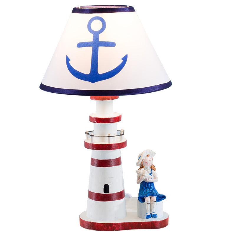 Coastal Kids Lighthouse Conic Table Lamp
