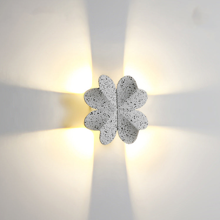 Waterproof Aluminum Four-Leaf Clover LED Wall Sconce Lamp