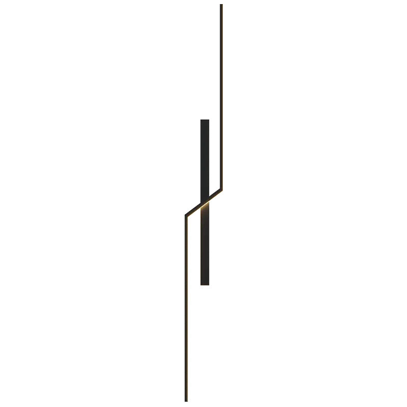 Aluminum Silica Linear Strip LED Wall Sconce Lamp