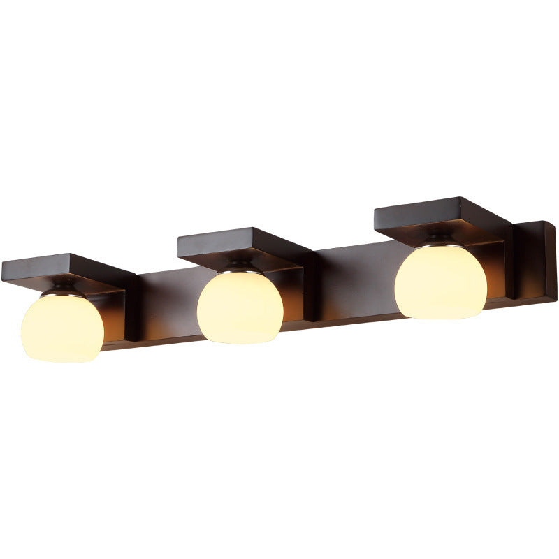 Rubber Rectangular 2/3 Light Wall Sconce Lamp Vanity Light
